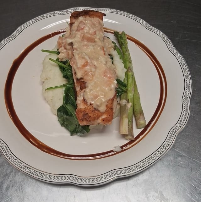 Salmon Oscar Style.